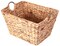 Large Multipurpose Handwoven Water Hyacinth Wicker Basket, Ideal for Organizing and Storing Towels Outdoors, and for Bedroom Use, Living Room, Bathroom, and Laundry Room